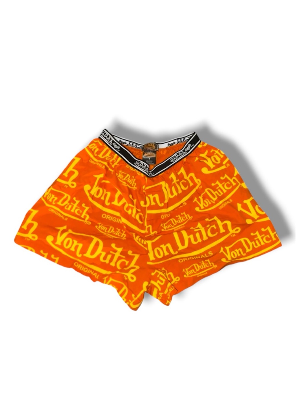 NWOT Von Dutch Orange and Yellow Lounge Shorts